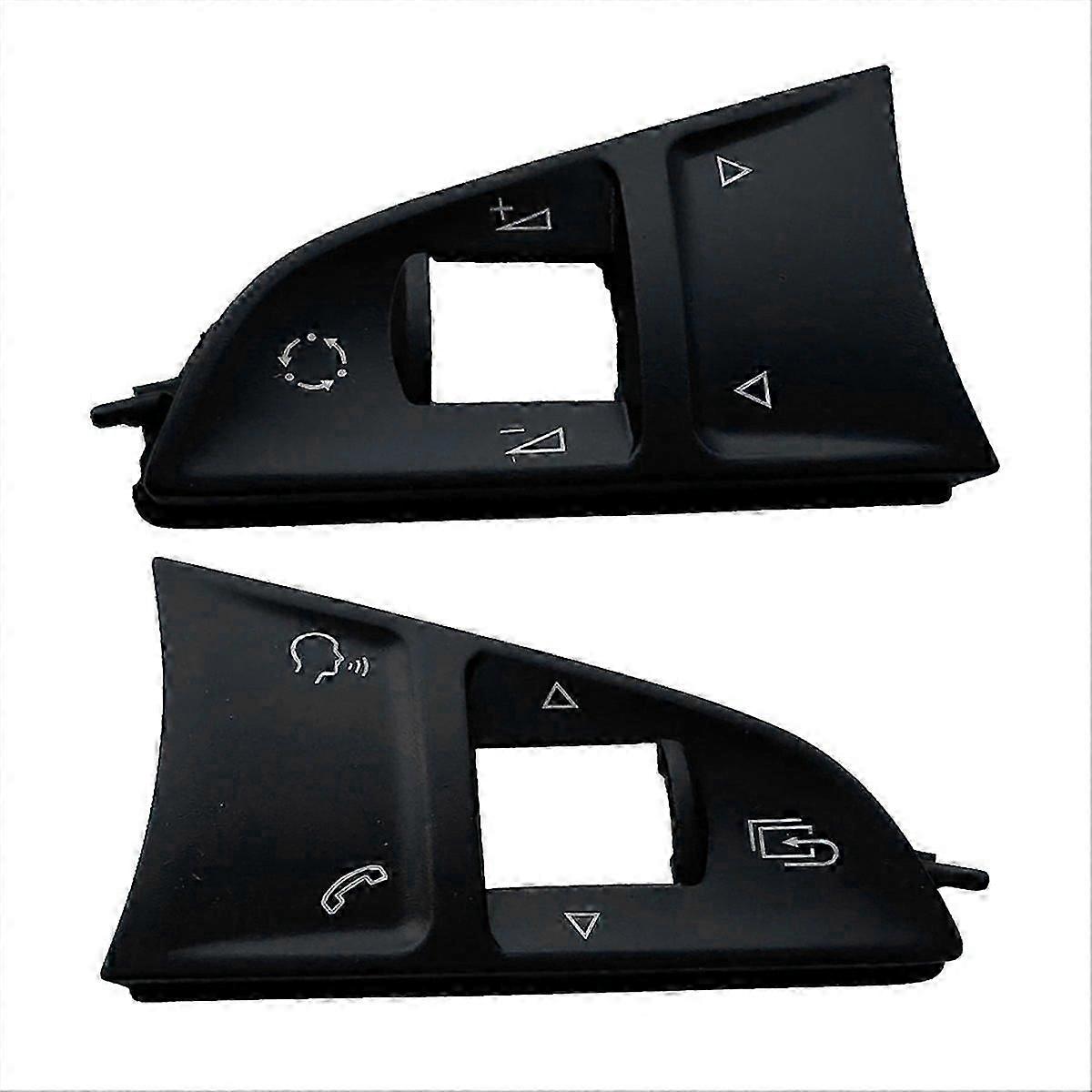 2PCS Car Steering Wheel Switch Multifunction Button Cover Trim