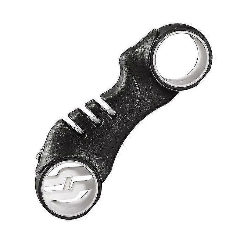 4 Stage Manual Kitchen Knife Sharpener Black