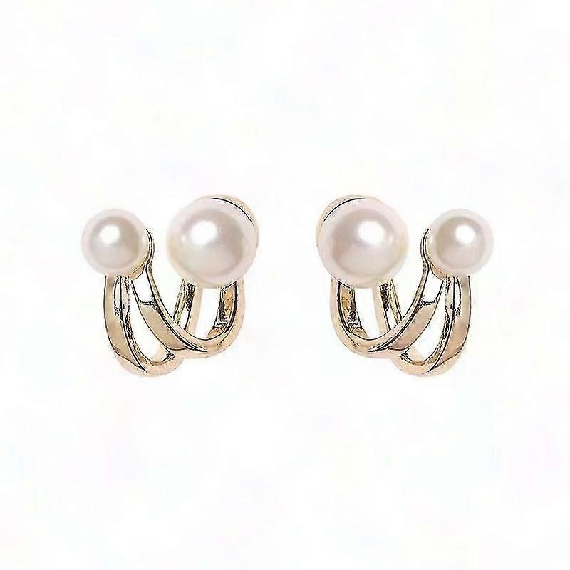 Gold Pearl Earrings