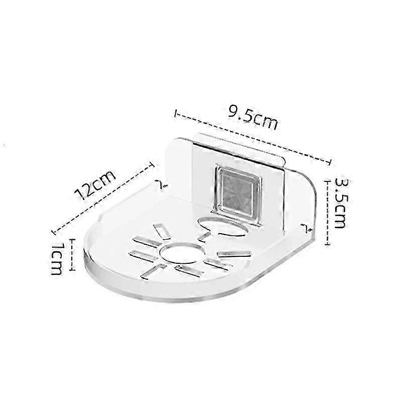 Adjustable Wall Camera Mount Transparent No Drill Adhesive Screw Bracket
