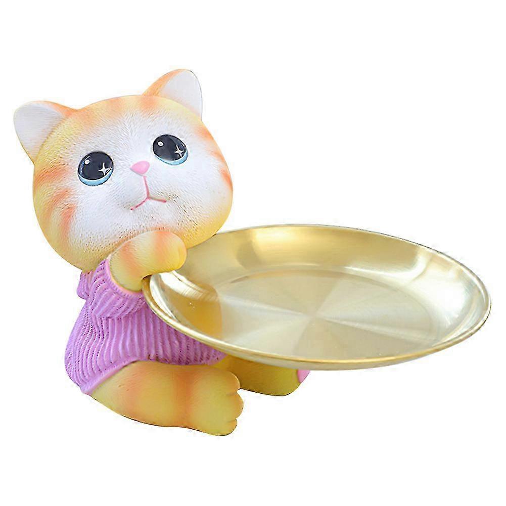 Resin Bunny Cat Candy Dish