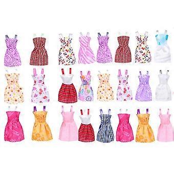 10Pcs Fashion Handmade Doll Party Dress Clothes Mixed Styles Randomly