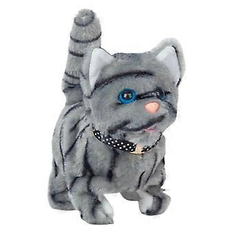 Companion Soothe Electric Plush Cat Meowing Walking Tail Wagging Kitten Toy