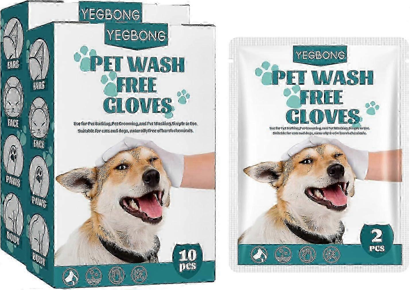 Pet No Rinse Cleaning Gloves