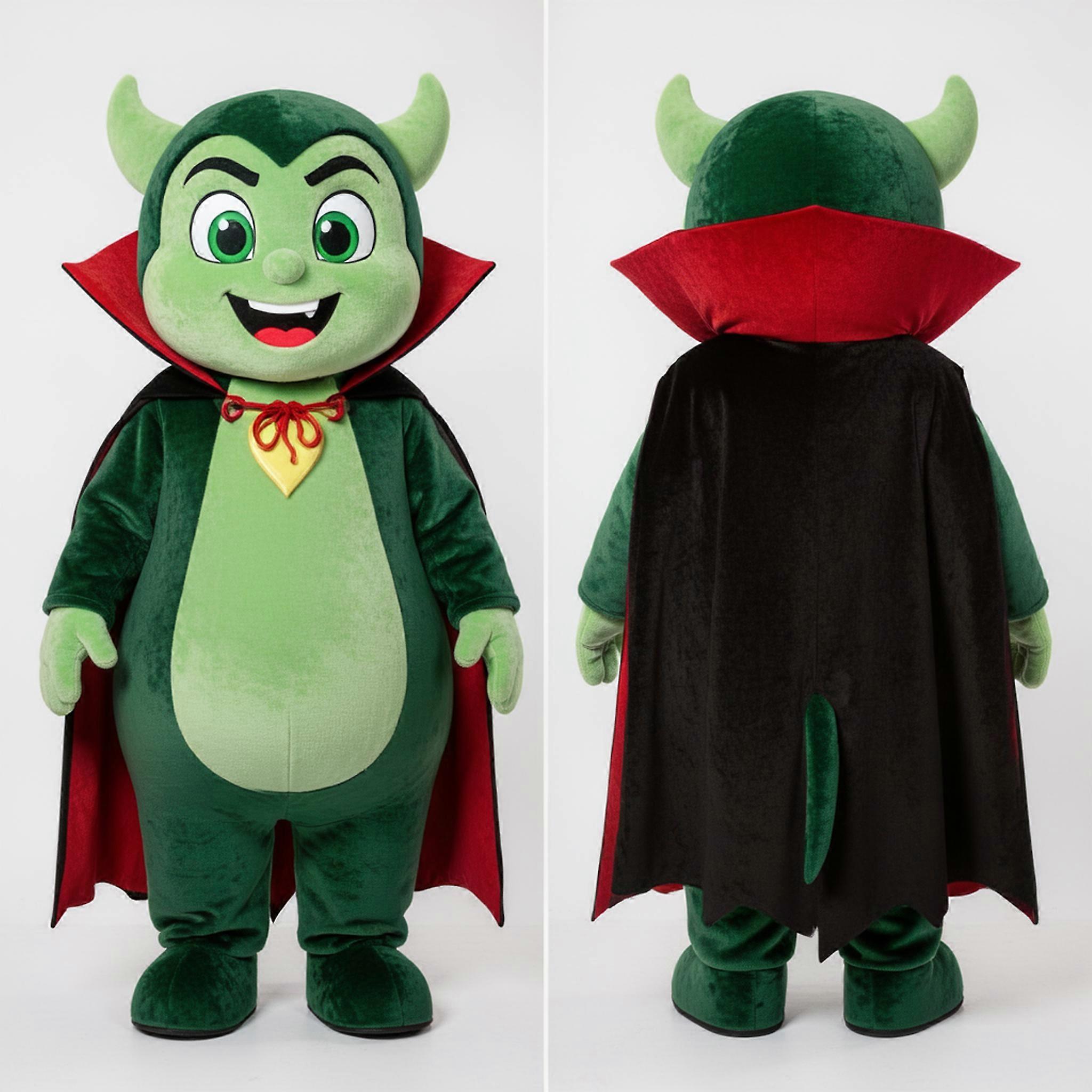 MASTICOT Forest Green Rounded Vampire Mascot