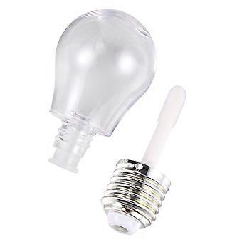 Lip Gloss Containers Empty for Liquid Holding Light Bulb Shape 5Pcs Silver
