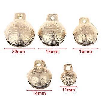 Gold Dog Cat Collar Bells Copper 11mm14mm16mm18mm20mm Sound Loud Brass Vintage Mini Craft Animal Pet