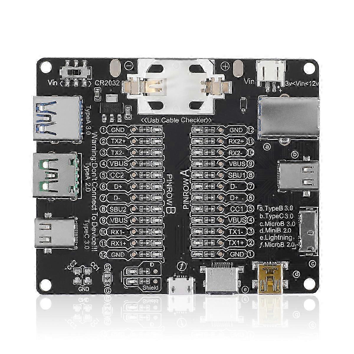 Data Line Tester Portable Tool For Android Testing USB Line Data Line Test Board@ff