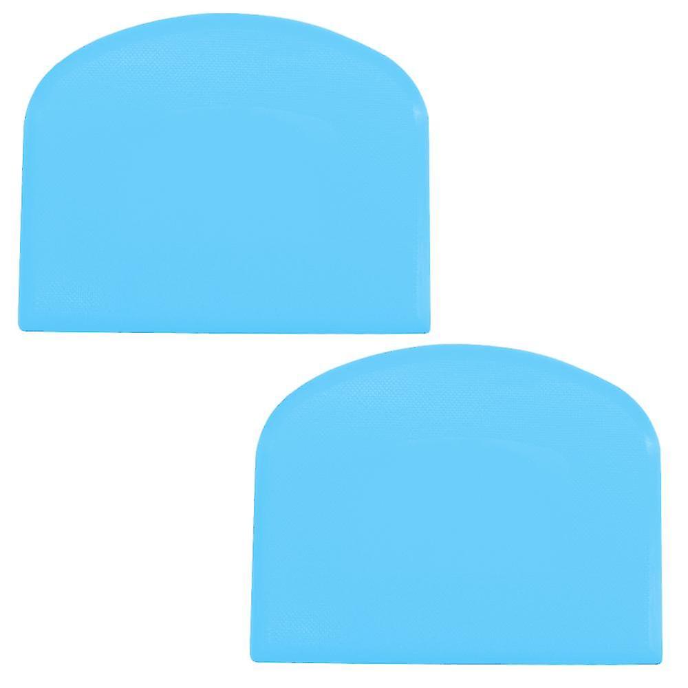 2pcs Plastic Dough Scraper Bowl Scraper,food-grade Bench Scraper