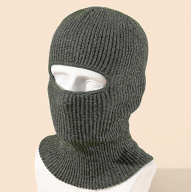 14 Colors Unisex Ski Mask Winter Warm 1-hole Knit Hat Full Face Cover Cap Funny Party Beanies Riding Hats-r