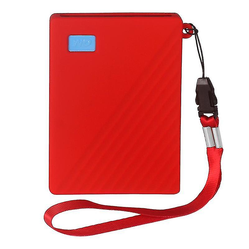 ل Wd My Passport 1tb / 2tb القرص الصلب المحمول لينة سيليكون غطاء غطاء واقية - أبيض