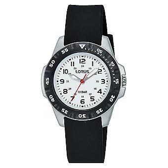 Lorus kids analoog quartz kinderhorloge met RRX53HX9 siliconen armband