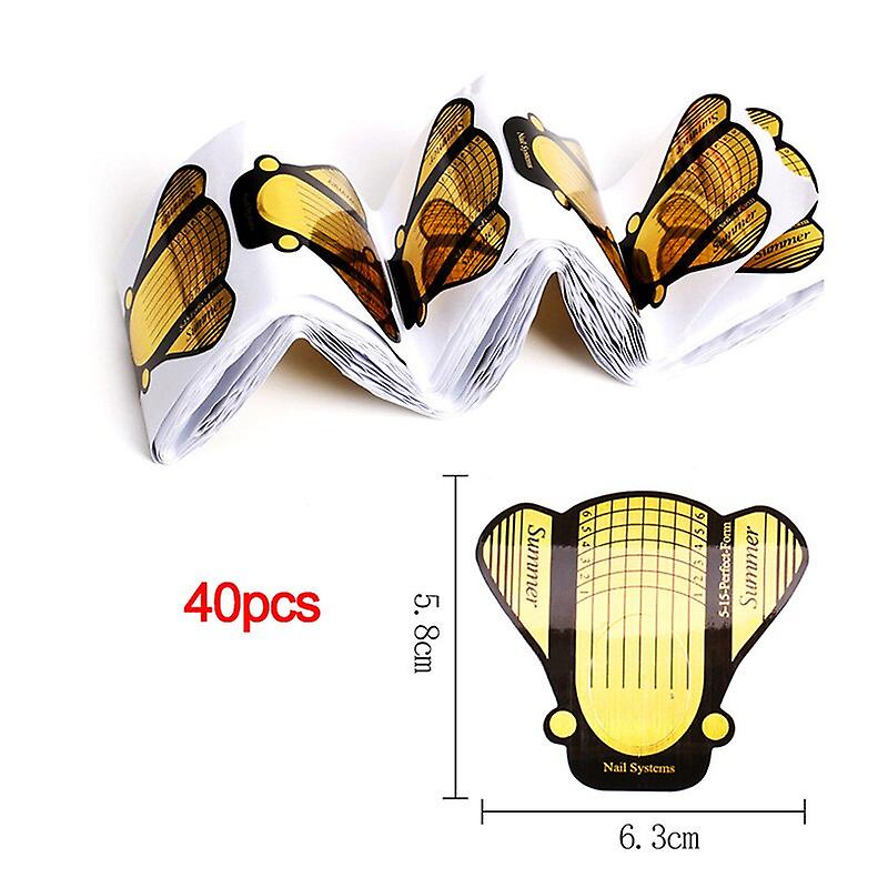 Full Cover Sculpted False Nails For Nail Extension Nail Tips Set Acrylic Nail Clip Set C