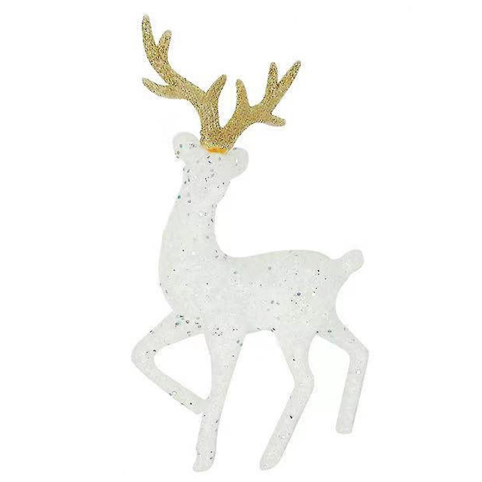 Christmas Reindeer Figurine Light And Portable Christmas Decoration For Home Room Party Festival