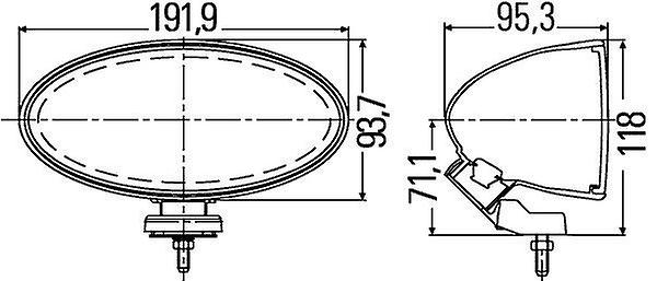 Spotlight Basalt Grey
Spot Lamp Right O/S Left N/S Halogen H3 12V