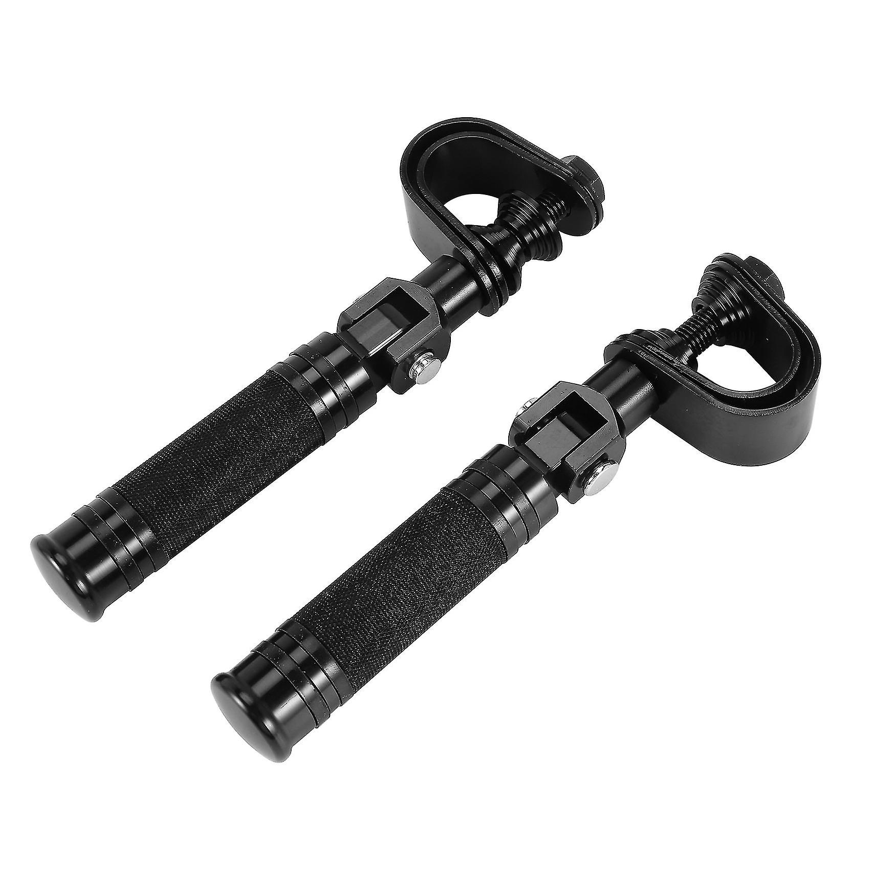 1 paio di pedane di protezione motore per moto da autostrada, per accessori per moto, poggiapiedi neri