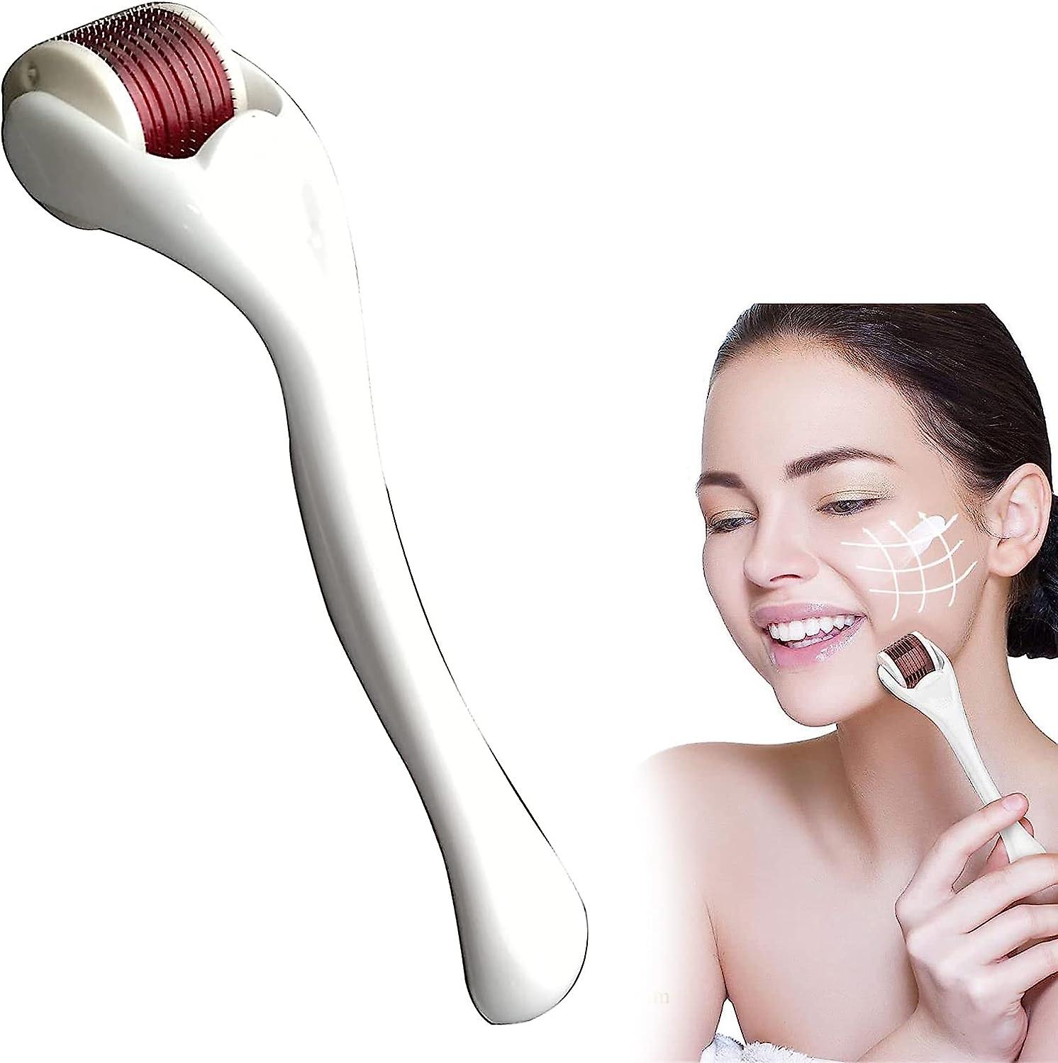 0.5mm, Beard Growth Roller, Micropin Roller, Beard Roller, Beard Growth Roller (red)