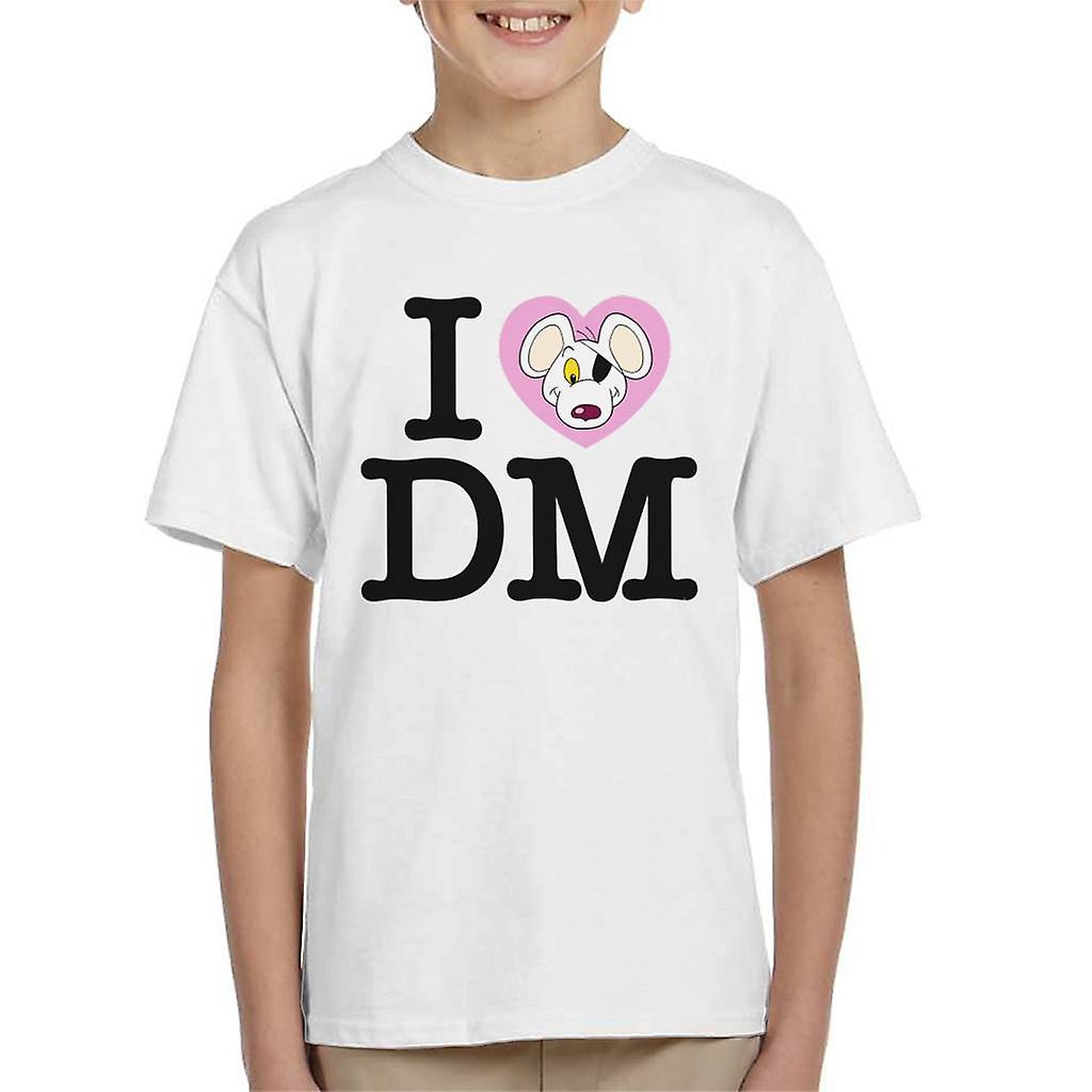 Danger Mouse I Love DM Kid's T-Shirt