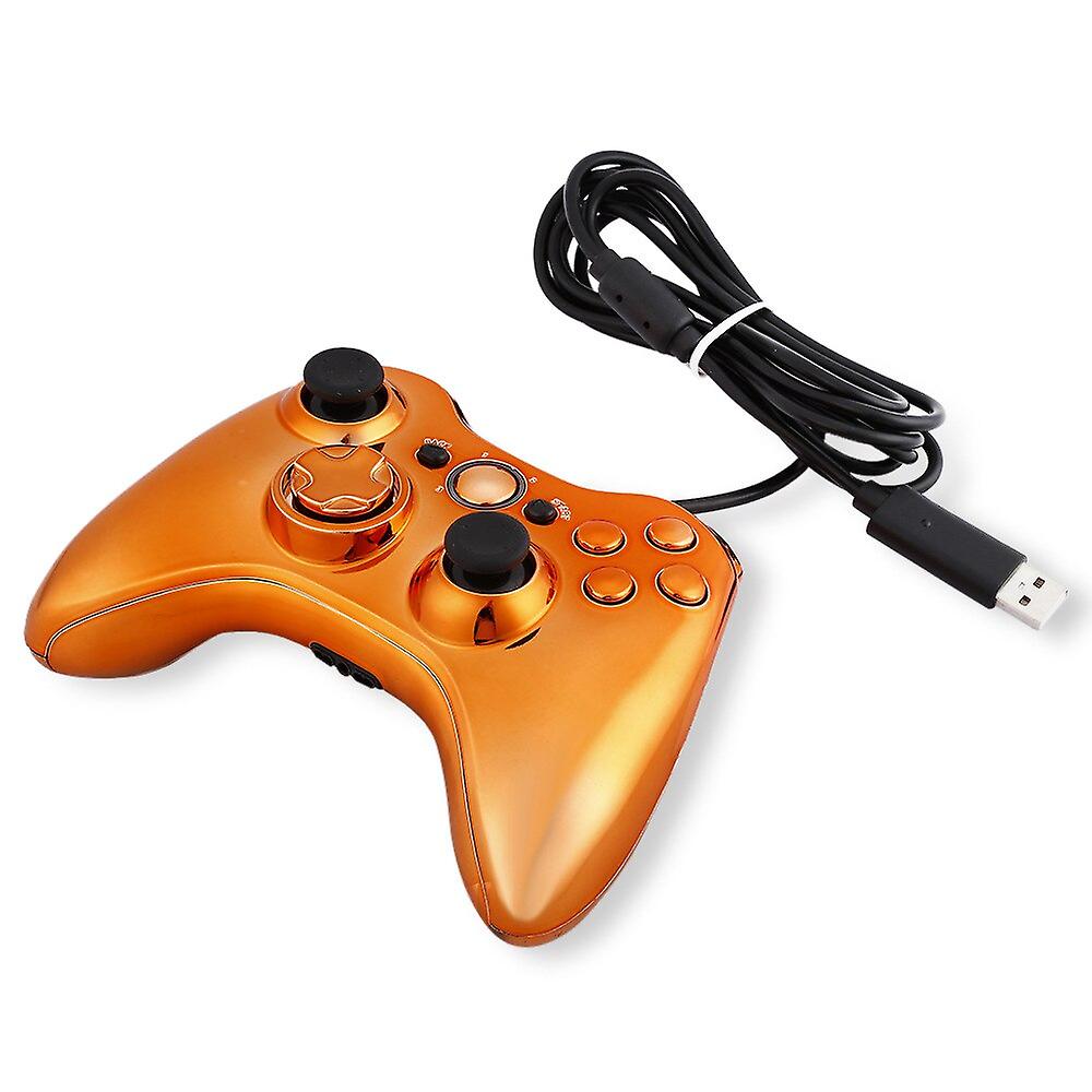 Xbox 360 Wired Handle Plated Metal Game Usb Handle Pc Universal Wired Handle