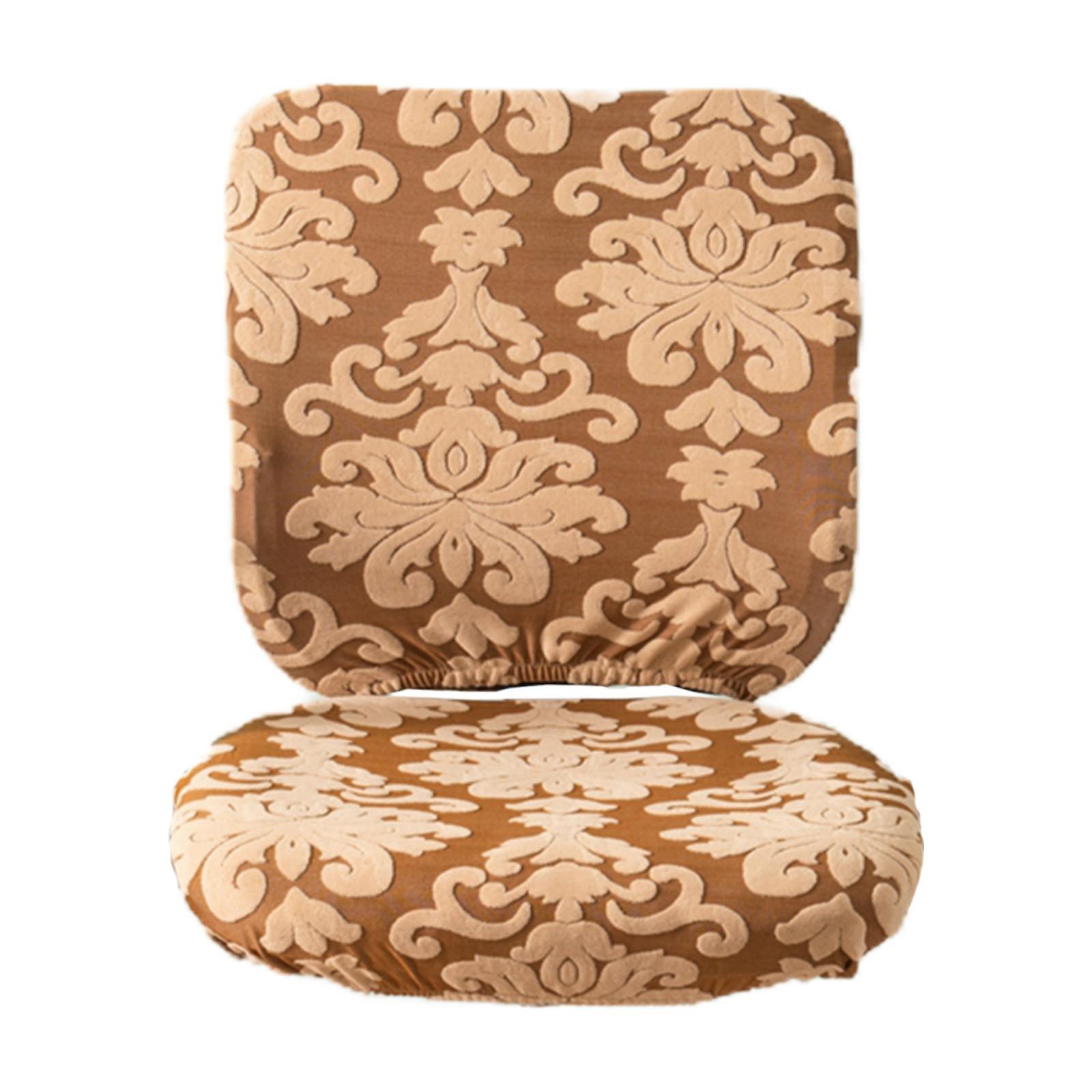 Stretch Kontorsstolsöverdrag Skyddsöverdrag för Gamingstol Ljusbrun