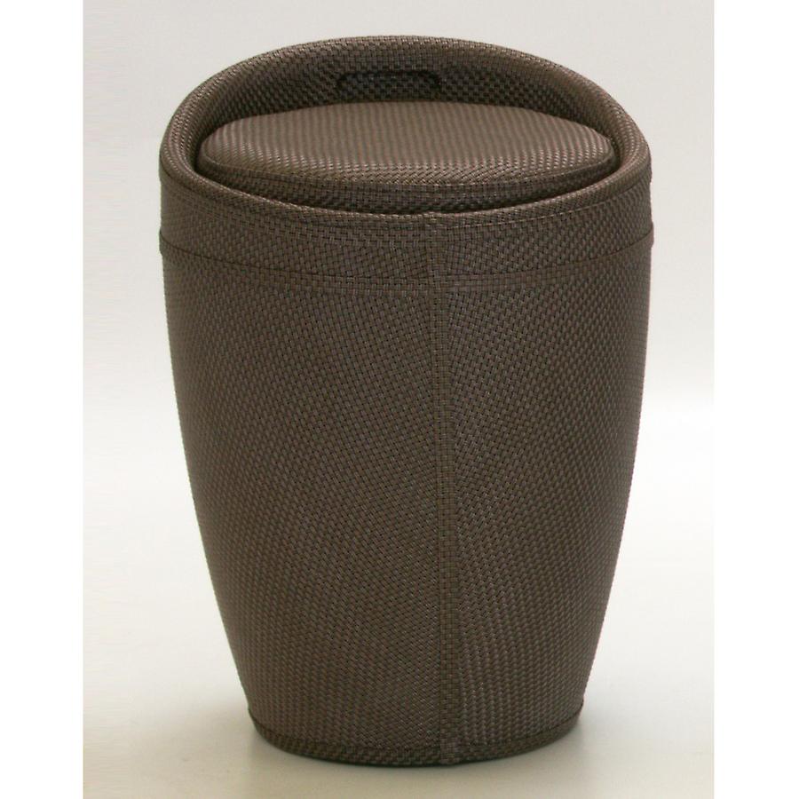 Kawsen Brown Textilene Stool with Storage