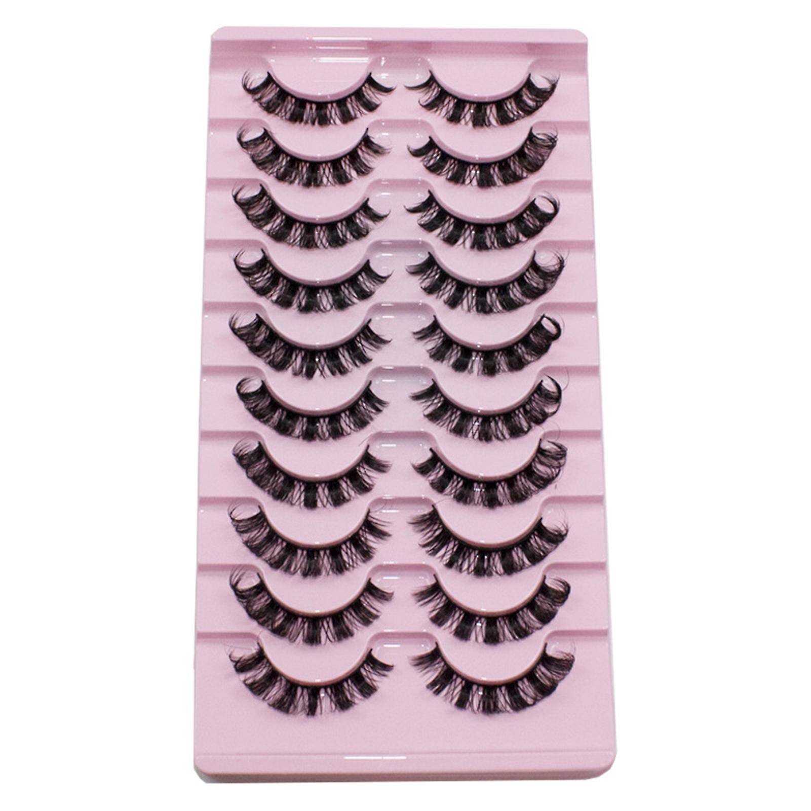 10 Pairs Super Curl False Eyelash Set Soft Com