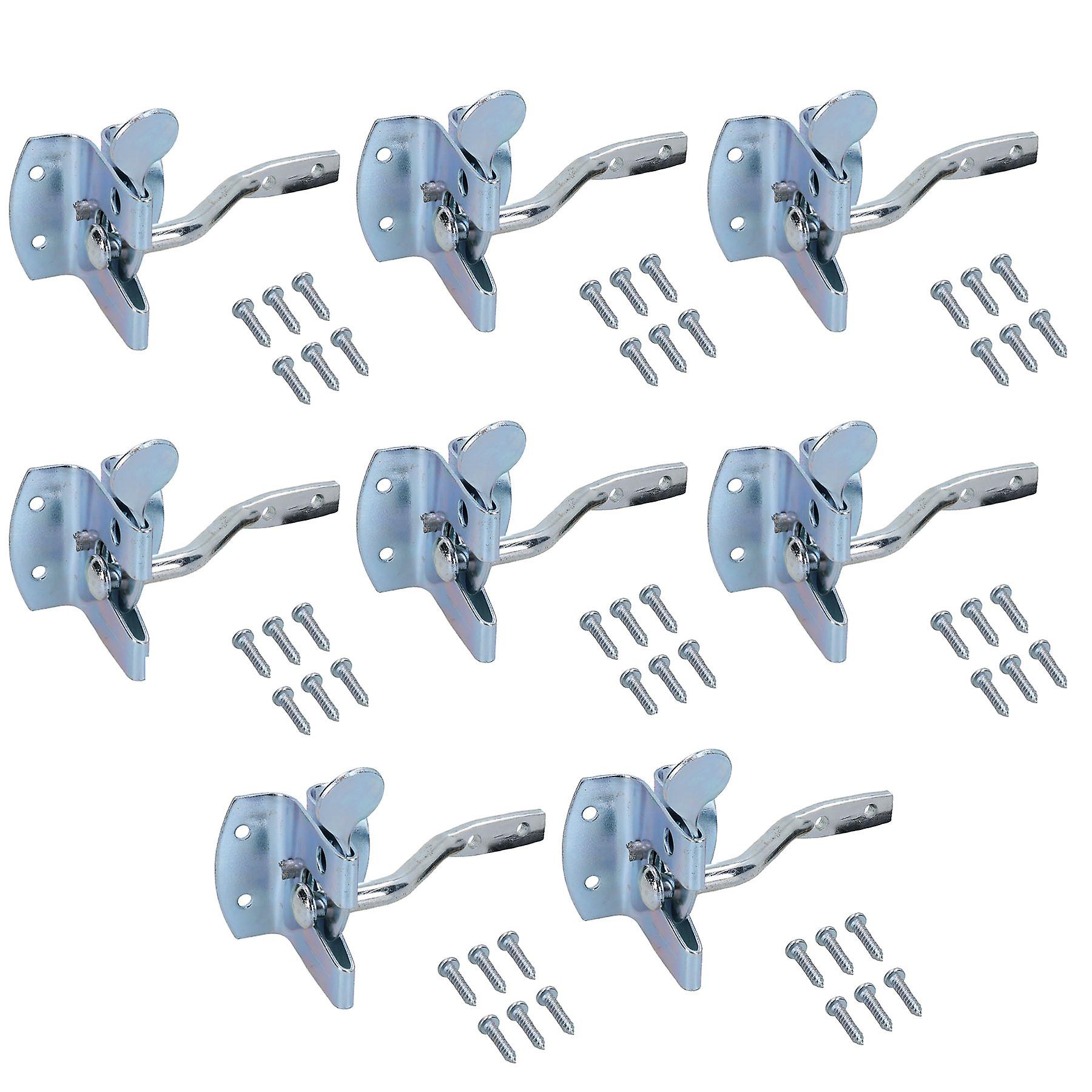 Auto Automatic Gate Latch Catch + Striker Thumb Release Zinc Coated Gates 8pk