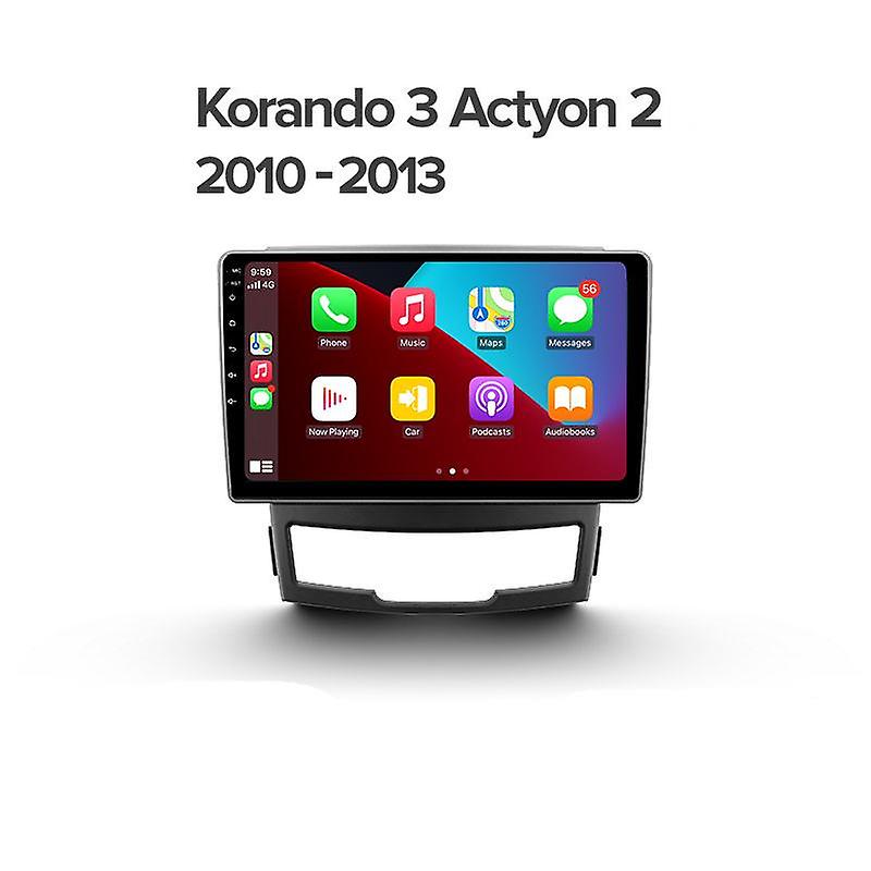2 Din for SsangYong Korando 3 Actyon 2 2010-2013 Car Radio Multimedia Player Android Carplay Stereo