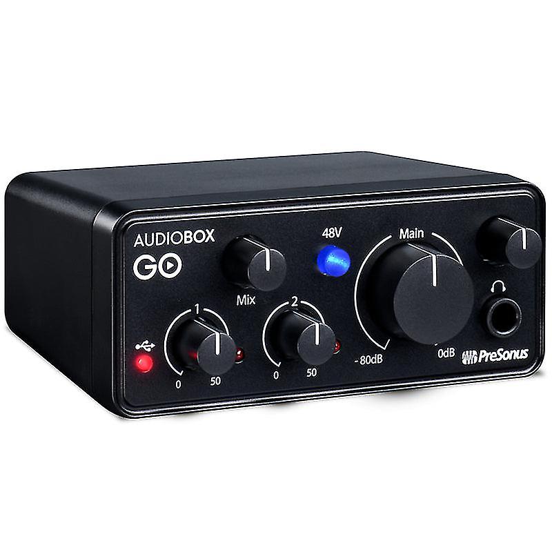 Presonus Audiobox Go Interface audio portable 2 en 2 Out Professional Xmax-l Mic Preamp pour l’enregistrement domestique et mobile