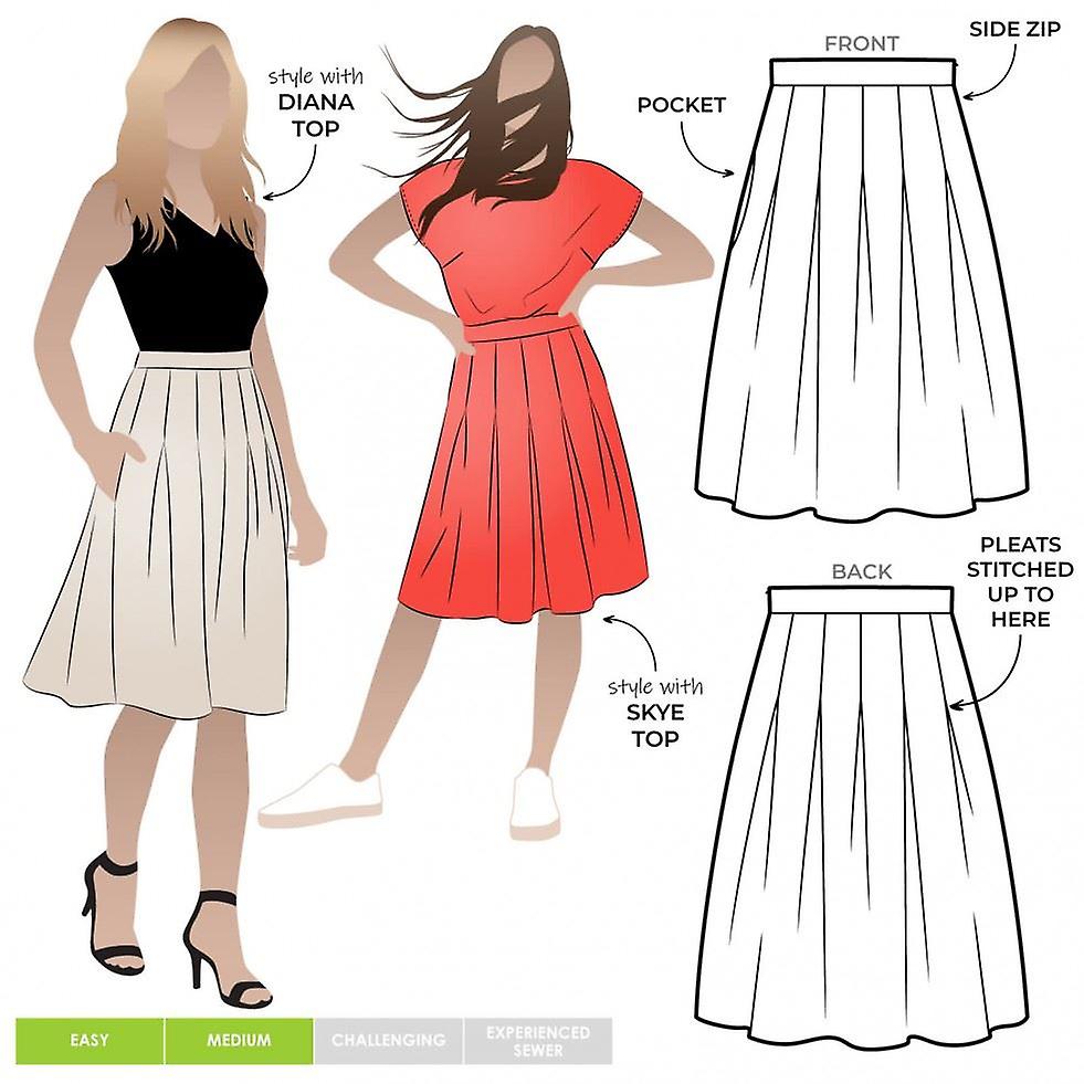 Style Arc Sewing Pattern Candice Skirt Sizes 18-30