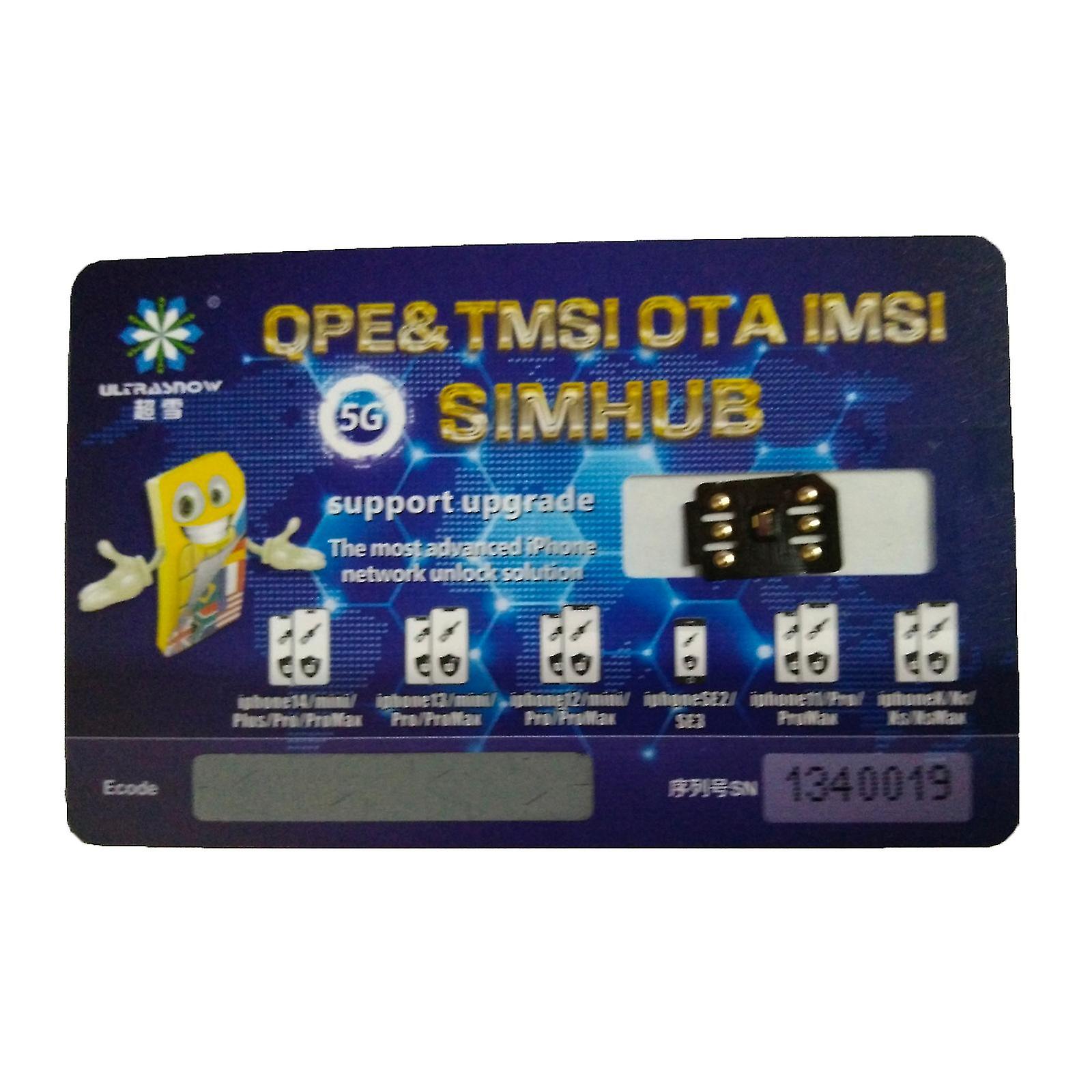 Heicardsim Tmsi Pro Qpe pour Iphone 6 6s 7 8plus X Xr Xsmax 111213 Pm Plus Stable