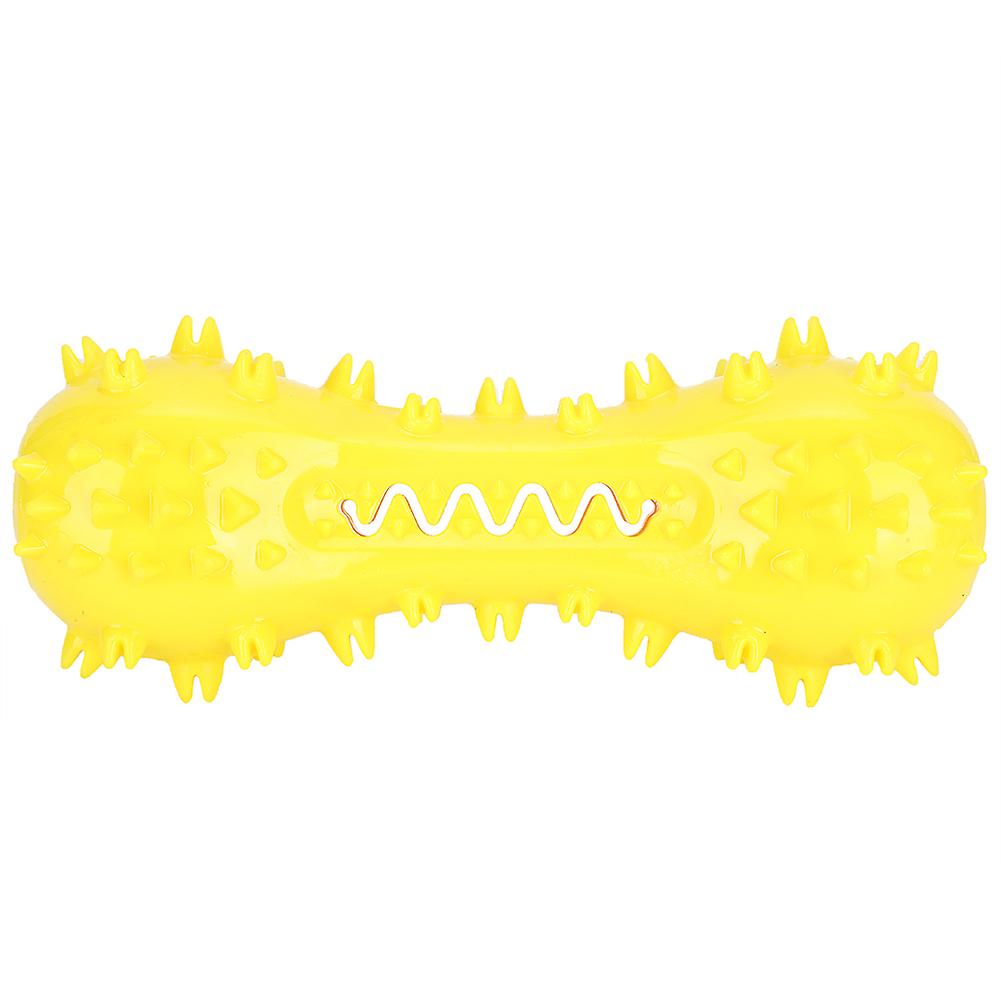 Bâtonnet molaire pour chien, jouet à mâcher, brosse à dents, nettoyage des dents, fournitures pour animaux de compagnie, jaune