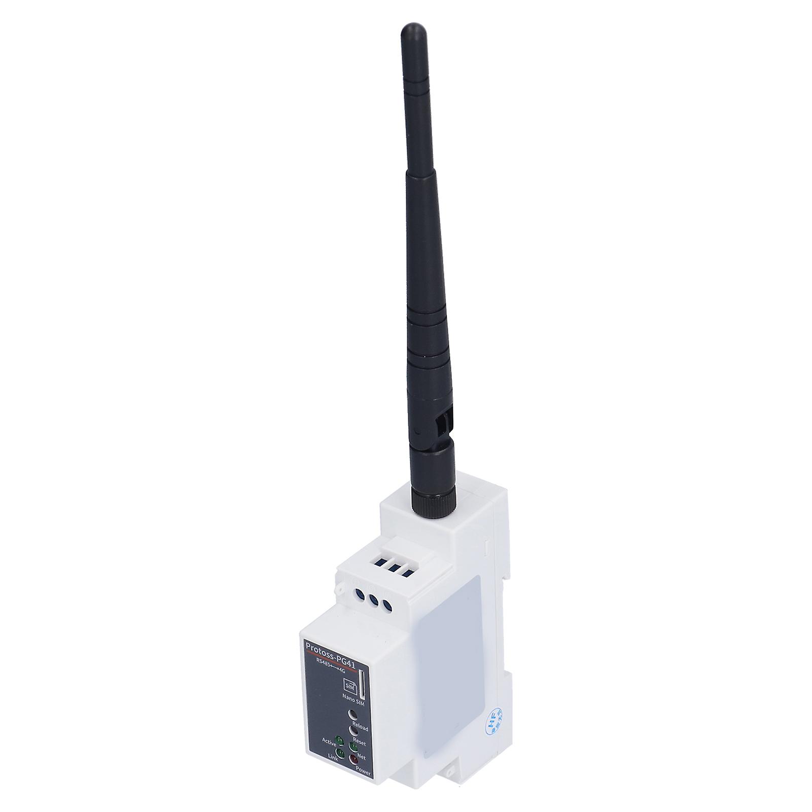 100-240V AC Ethernet Serial Server: RS485 to 4G DTU, Rail Mounting, CAT1, 5 Mode, 13 Frequency