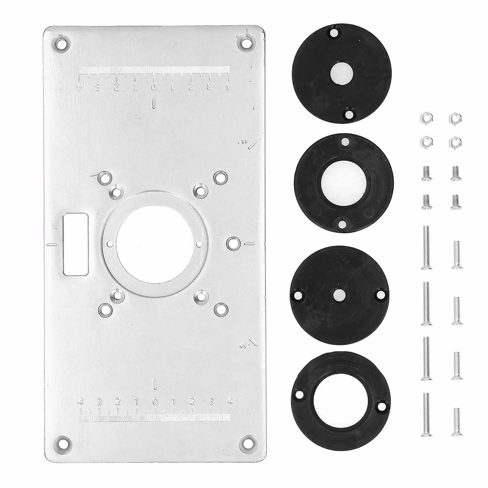 Router Table Insert Plate, Aluminum Alloy