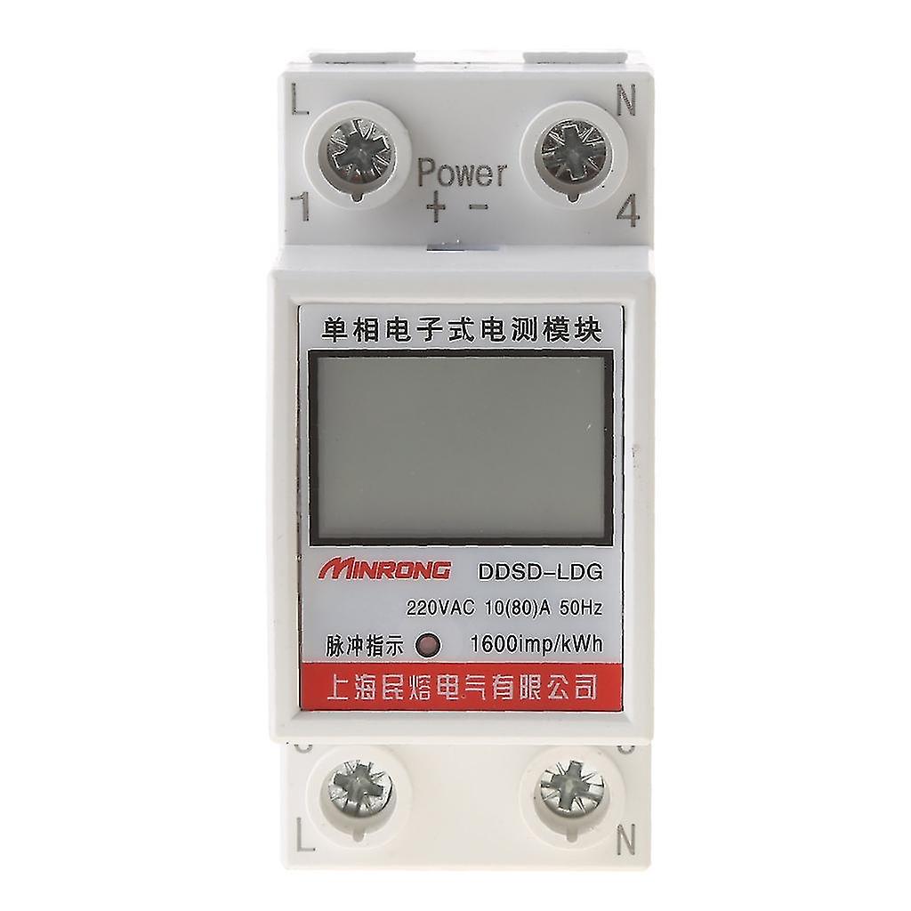 Single Phase Energy Meter Electric Meter Single Phase Din-rail Kwh Meter Power-hao