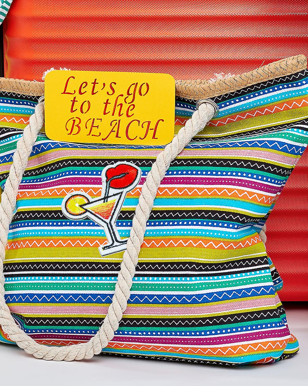 Patch - Cocktail with Mouth Drink Summer – red – 7,2x6,4cm - Patch