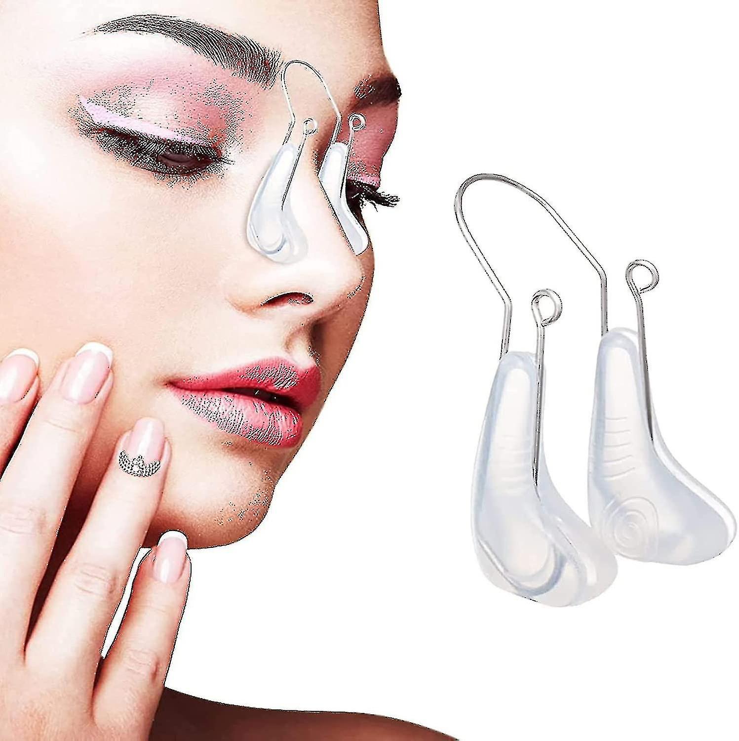 2pcs Nose Shaper, Nose Straightener Nose Up, Nose Shaper Clip, Safety Silicone Nose Lifter Tool High Quality