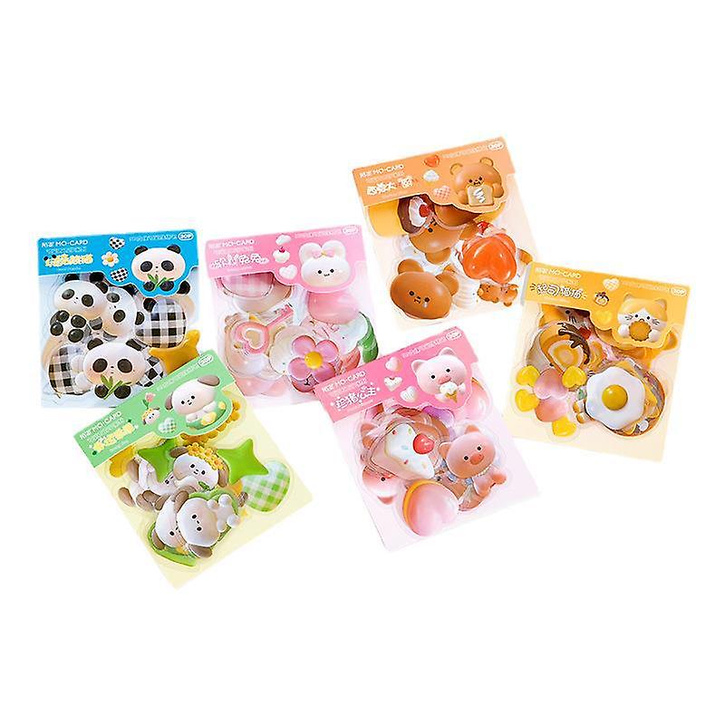 30Pcs Sticker Pack Cute Handbook Journal 3d Stereo Girl Cartoon Material
