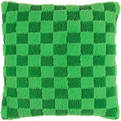 Heya Home Check It Fleece Cushion Cover