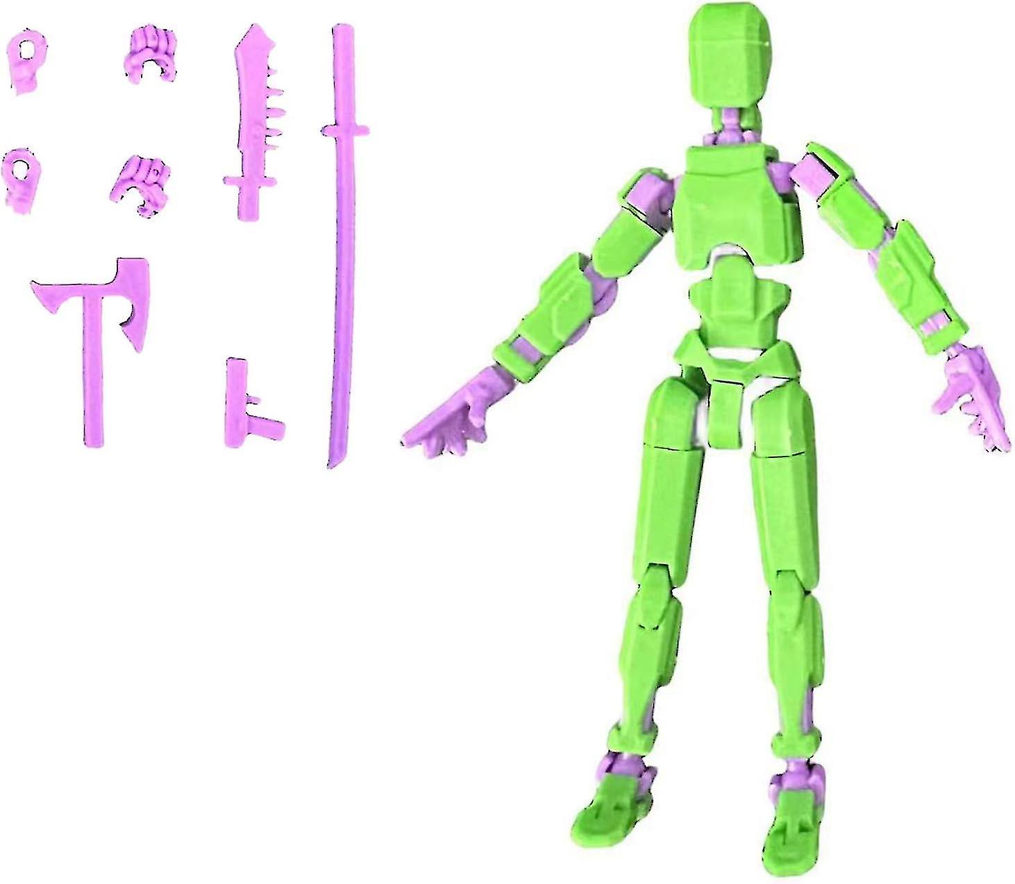 T13 Action Figure, Titan 13 Action Figure, Robot Action Figure, 3D Printed with Full Articulation for Stop Motion Animation
