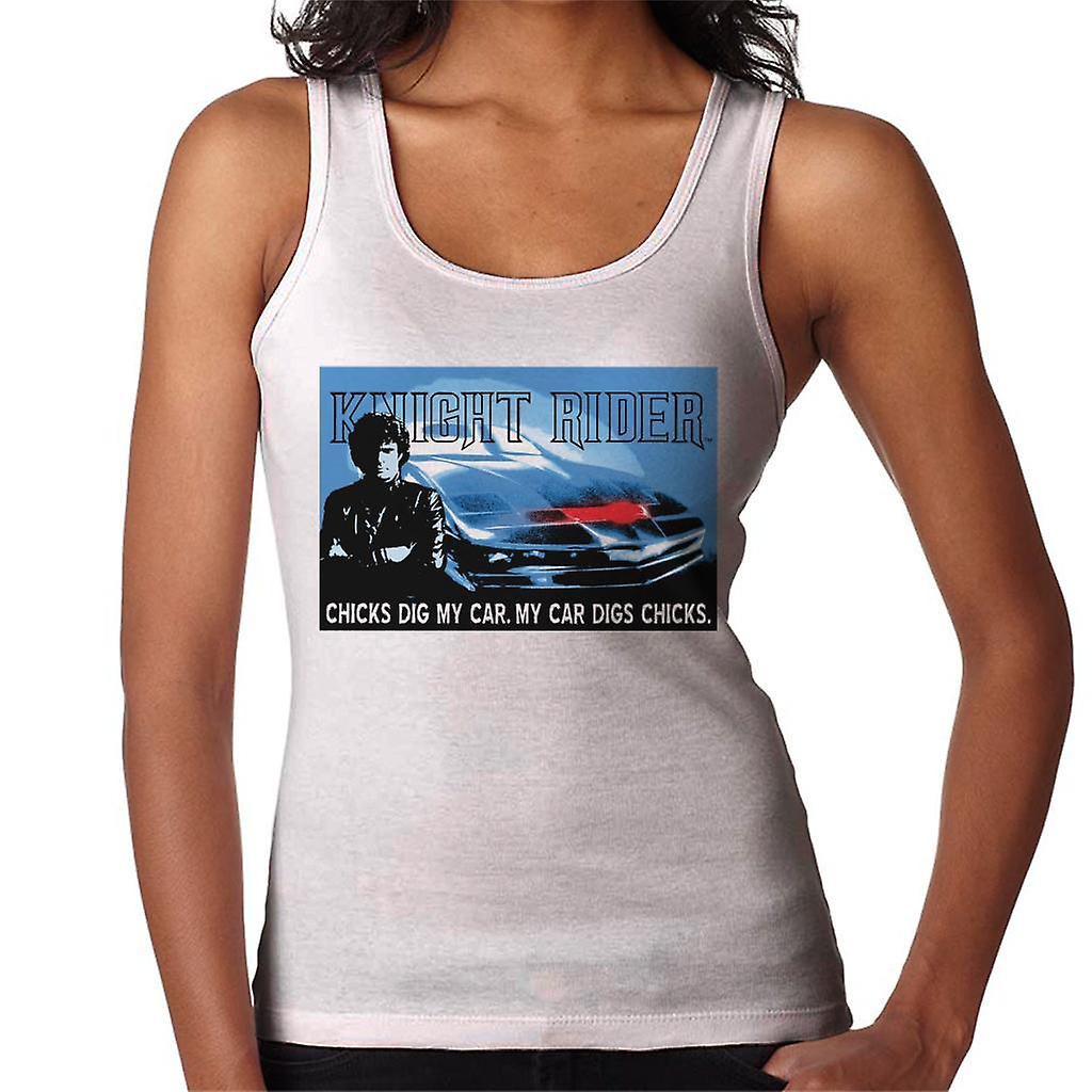 Knight Rider Chicks Dig My Car Women's Vest