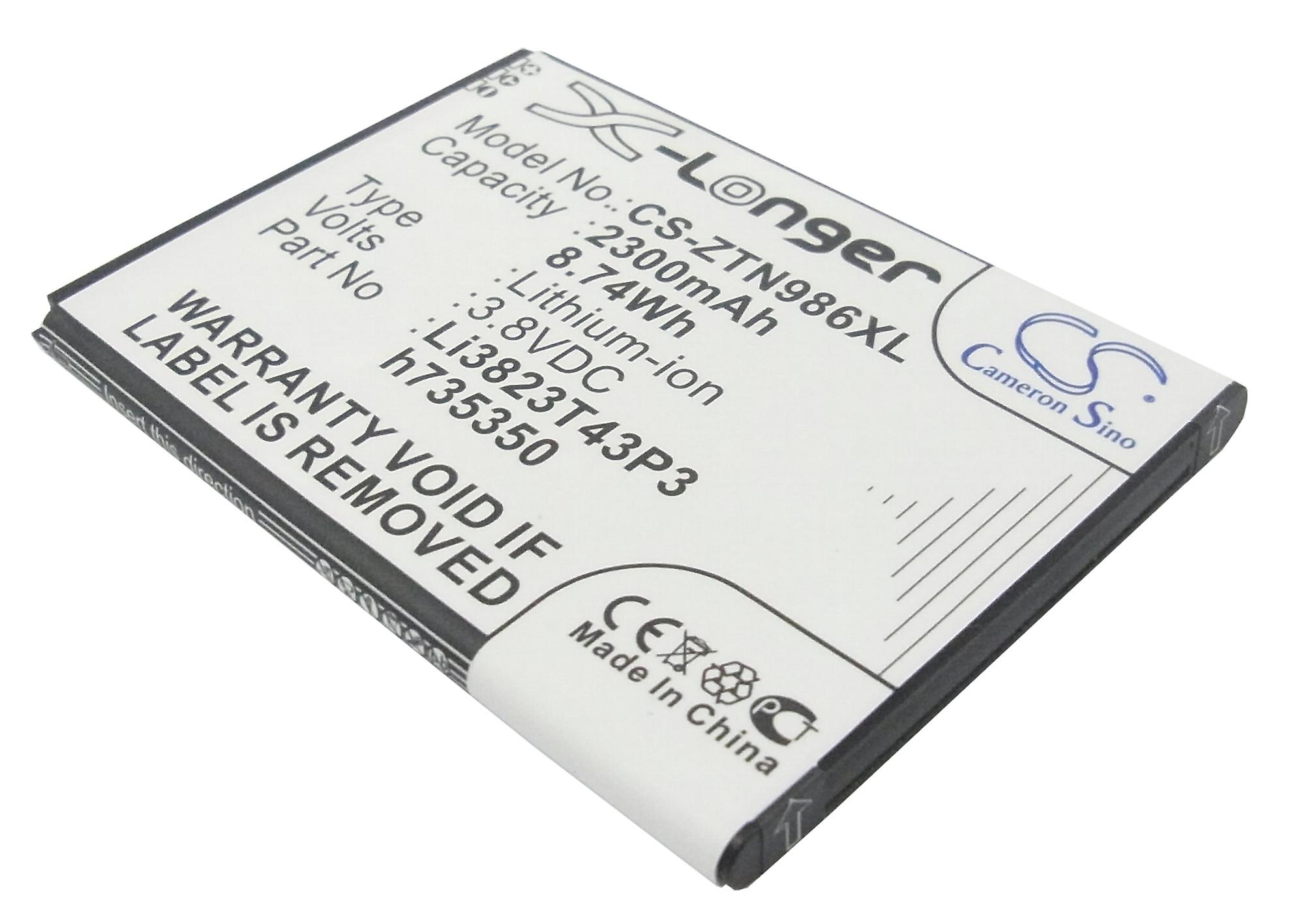 T-Mobile Li3823T43P3h735350 ZTE Prestige Sonata 3 Stratos ZFive 2 için Pil