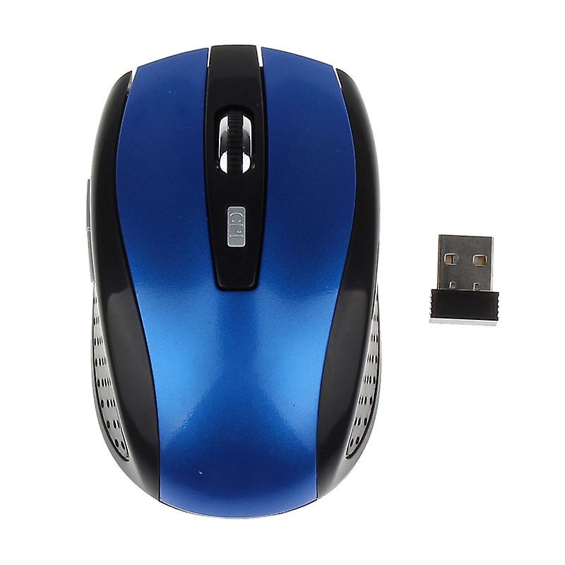 1 Pcs Blue 2.4G Wireless Mouse, Portable Computer Office Gaming Mouse