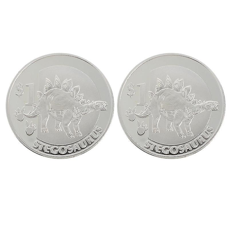 The New 2pcs Dinosaur Commemorative Coins