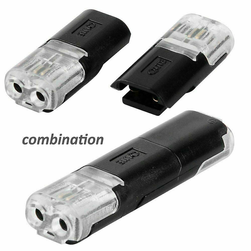 50pcs 2 Pin Way Plug Wire Cable Snap Connectors Car Waterproof Electrical Connector Strip Terminal Connection Clamp