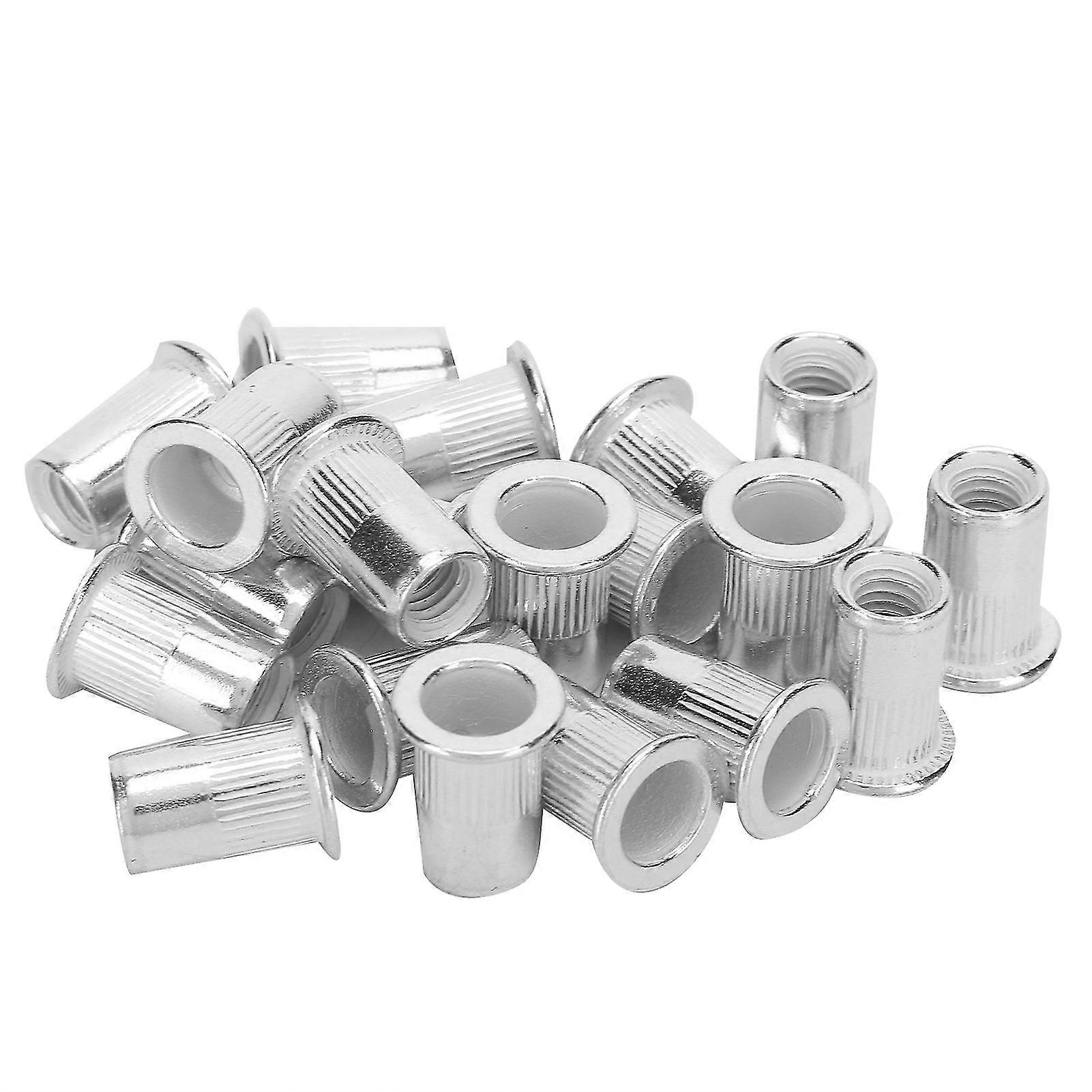 M6 Professional Aluminum Rivet Nut - Threaded Insert Nut Fastener Accessory (200pcs)