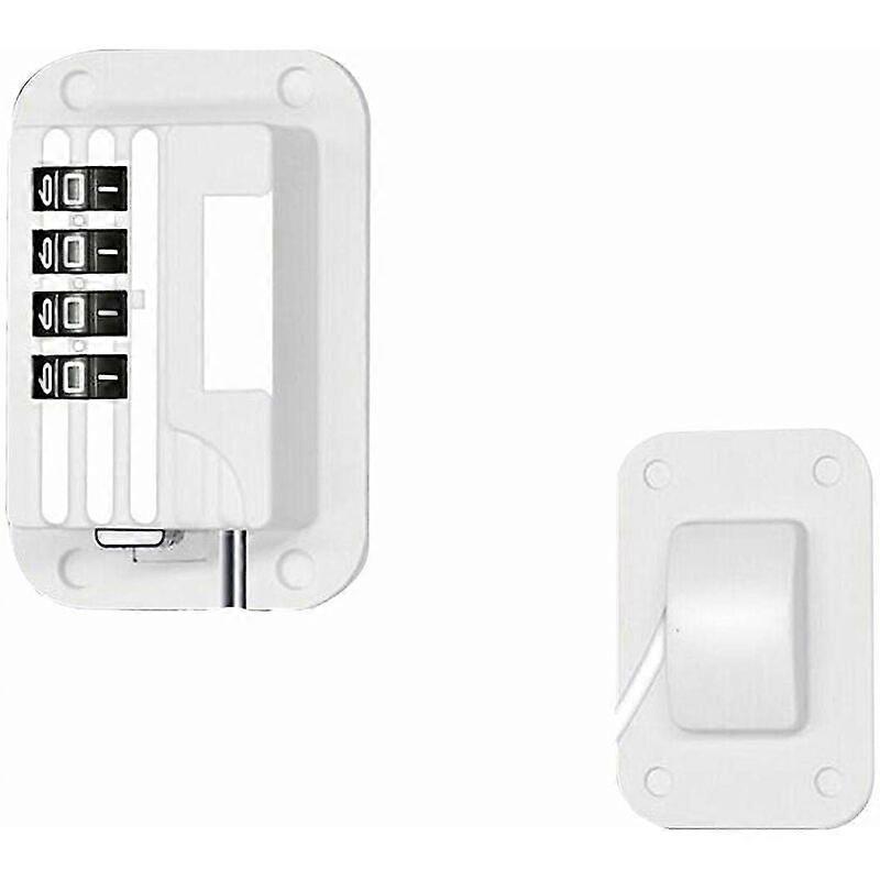 Refrigerator Lock - Refrigerator Lock with 4 Digit Password Child Lock(White)