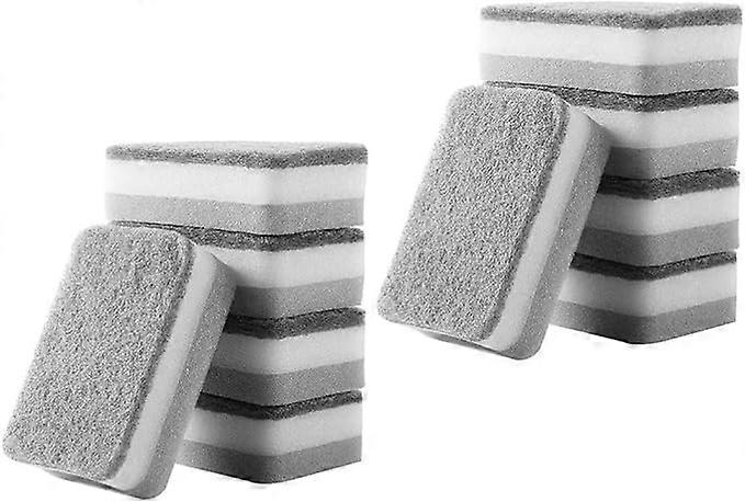 10Pcs Cleaning Scrub Sponge Practical Kitchen Sponge Dish Sponges for