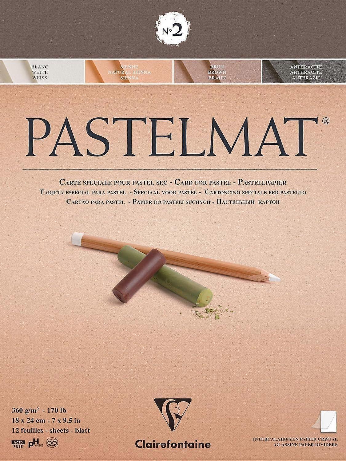 Clairefontaine Pastelmat Pastel Paper Pad, #2, 18 x 24 cm