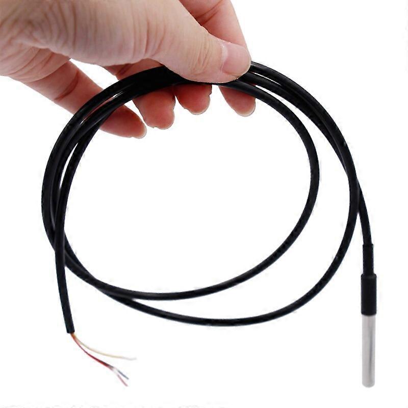 Digital Temperature Temp Sensor Probe DS18B20 For Thermometer 1m Waterproof 100CM 30%off